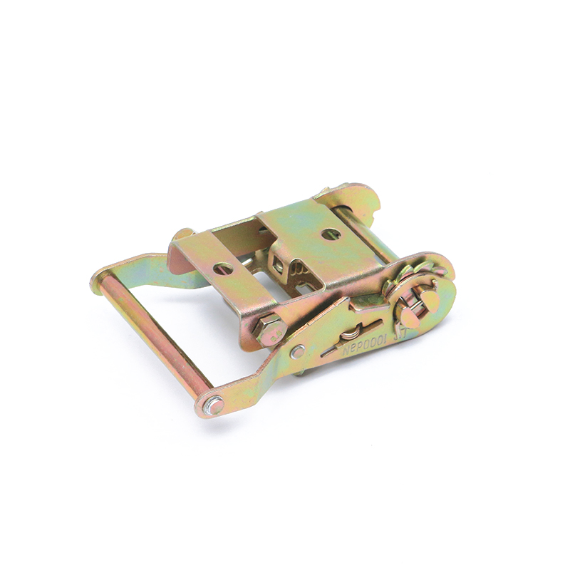 2 inç 50mm 2000kg/4400lbs sarı çinko kaplama cırcırlı kemer kiriş kayışı için toka tokası