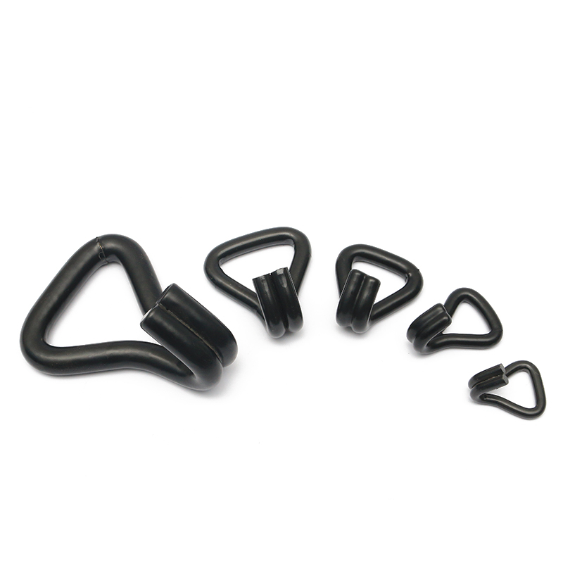 1-1/16 inç 1500kg/3000lbs Siyah PVC Kaplamalı Çift J Kanca Tel J Hook